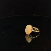 14k Yellow Gold 5.35ct Oval Opal Ring
